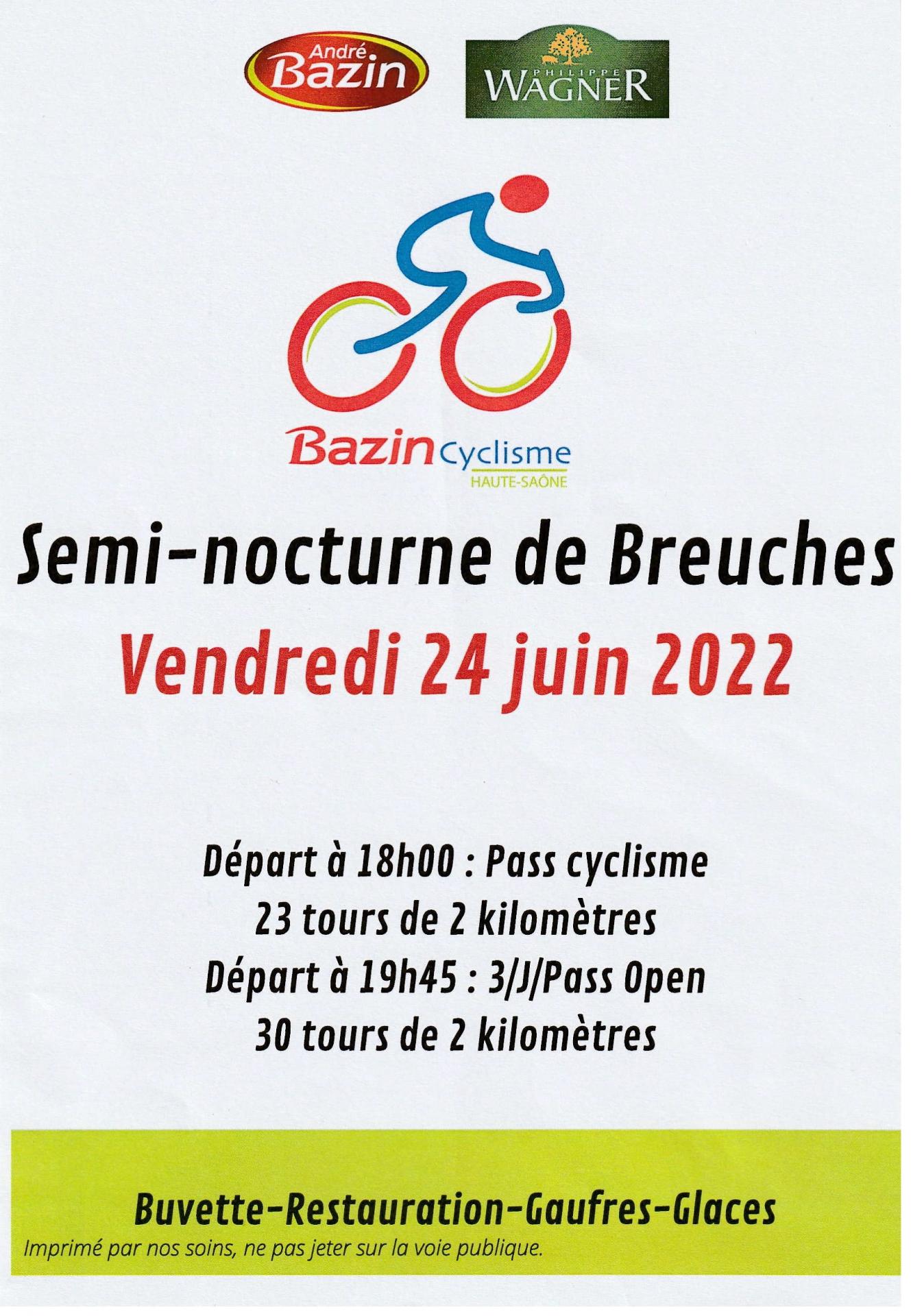 Course cycliste du 24 juin 2022